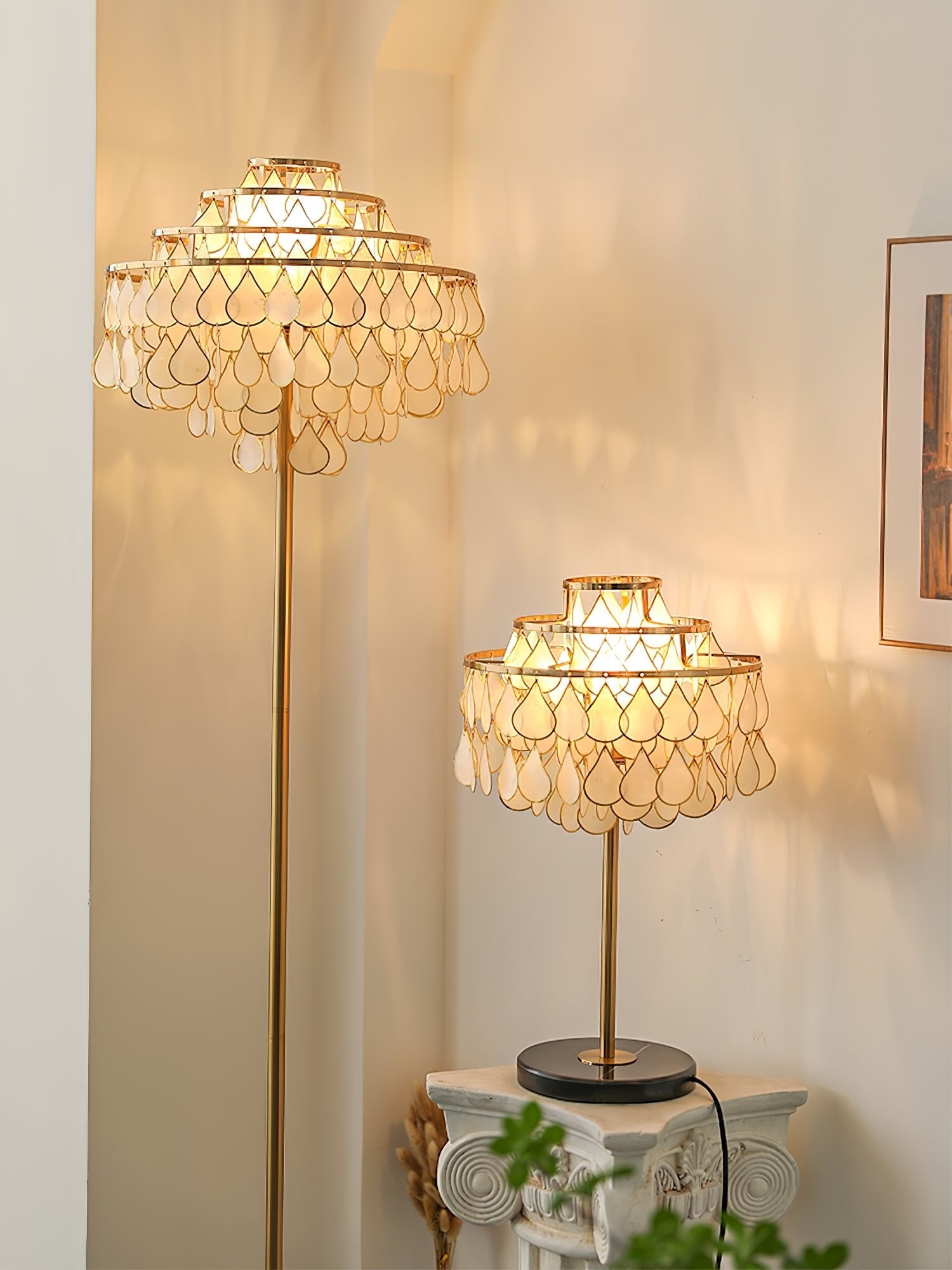 Abbington Shell Table lamp