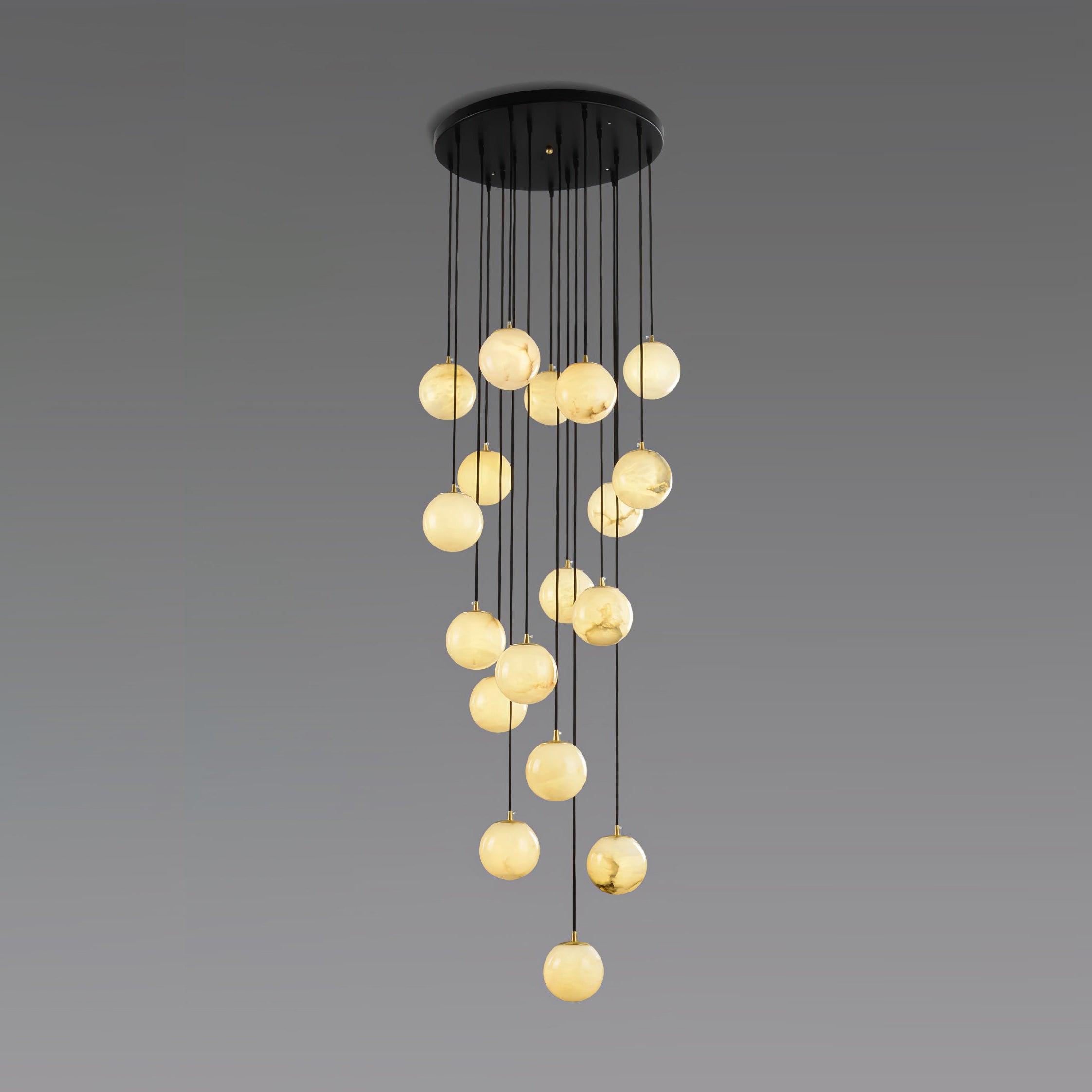 Alabaster Ball suspension lamp