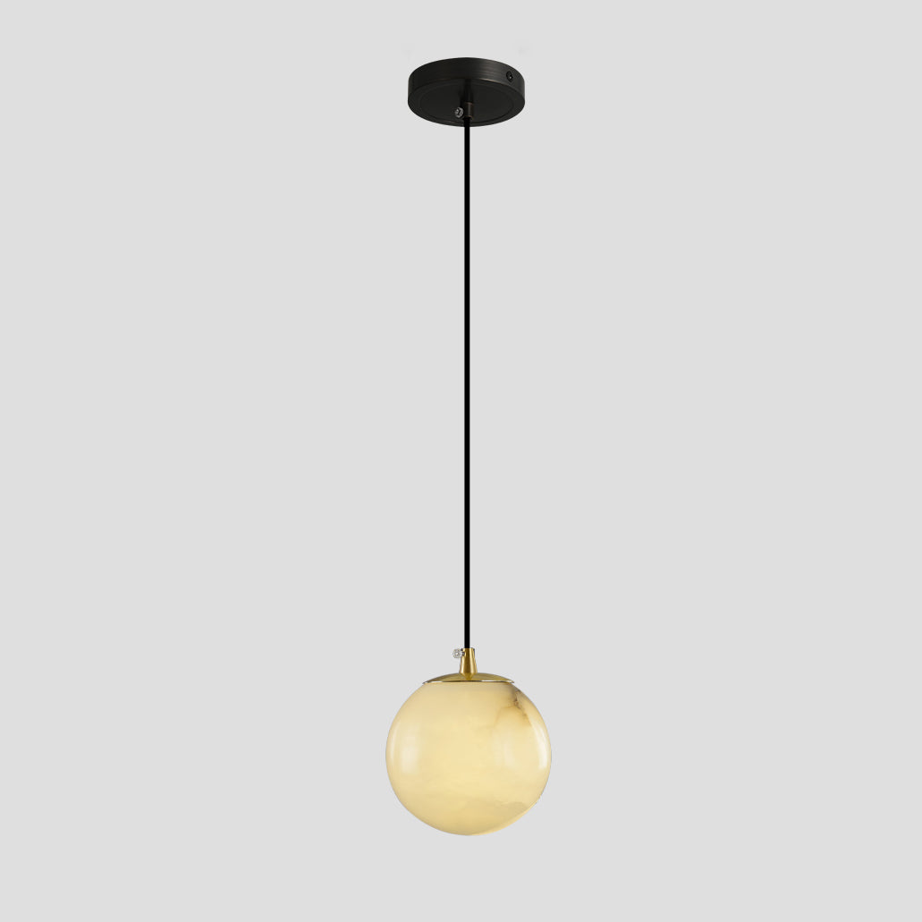 Alabaster Ball suspension lamp