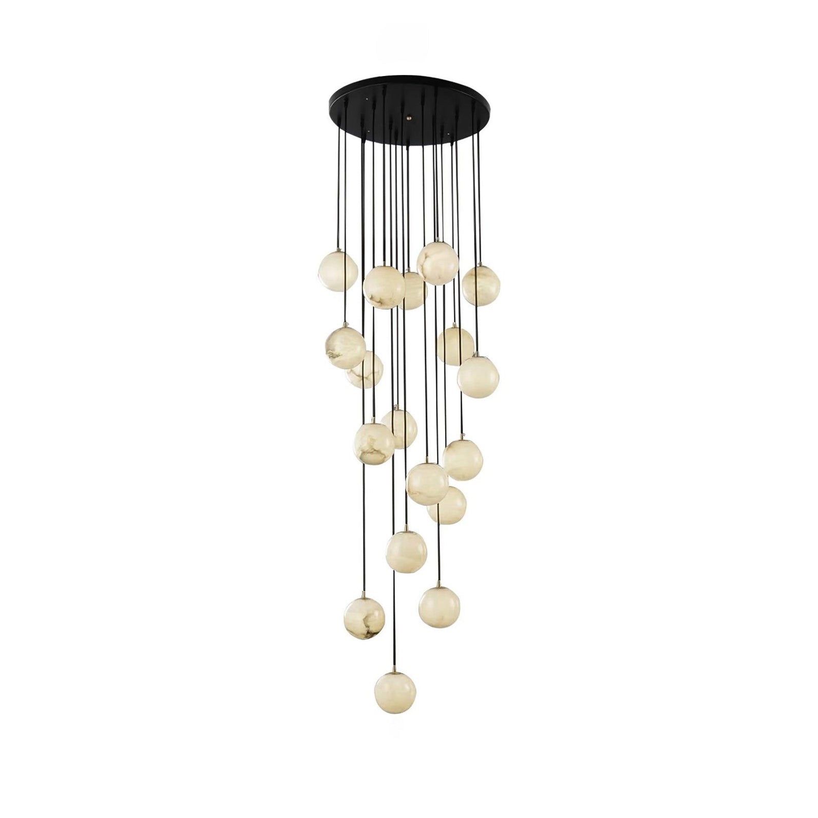 Alabaster Ball suspension lamp