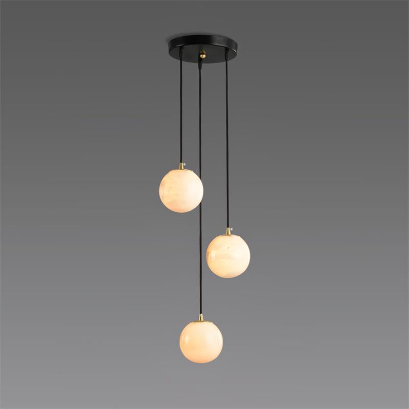 Alabaster Ball suspension lamp