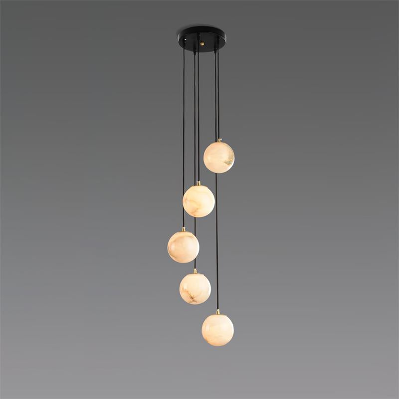 Alabaster Ball suspension lamp