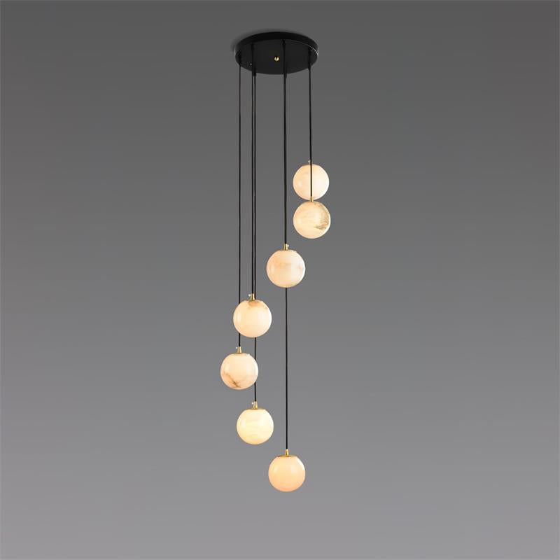 Alabaster Ball suspension lamp