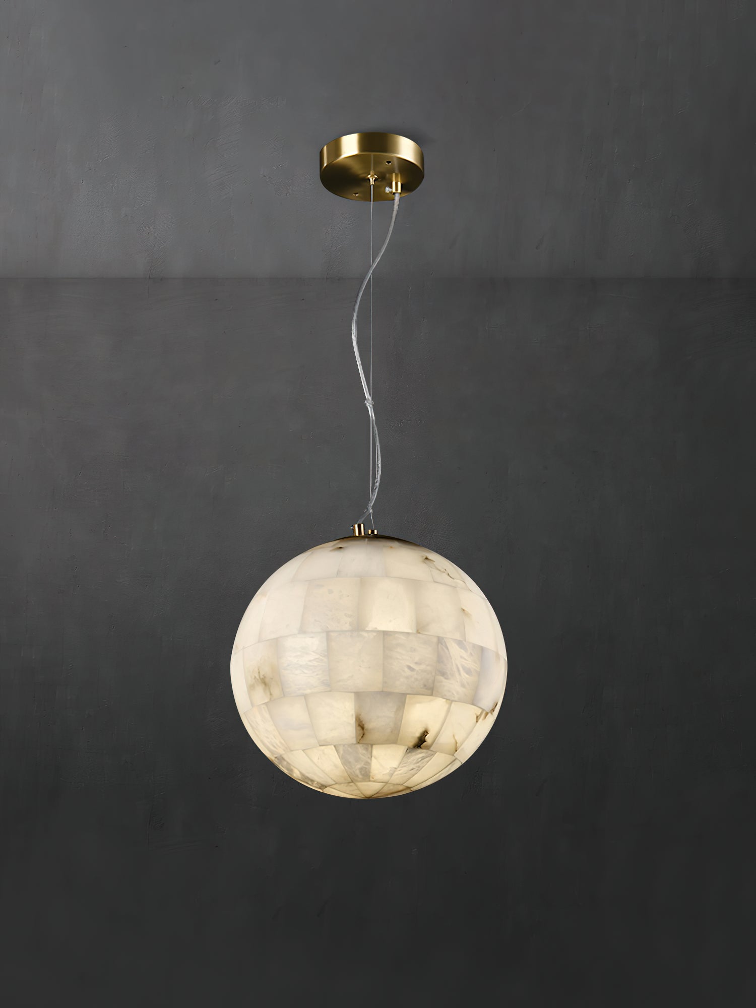 Alabaster Globe Pendant Lamp