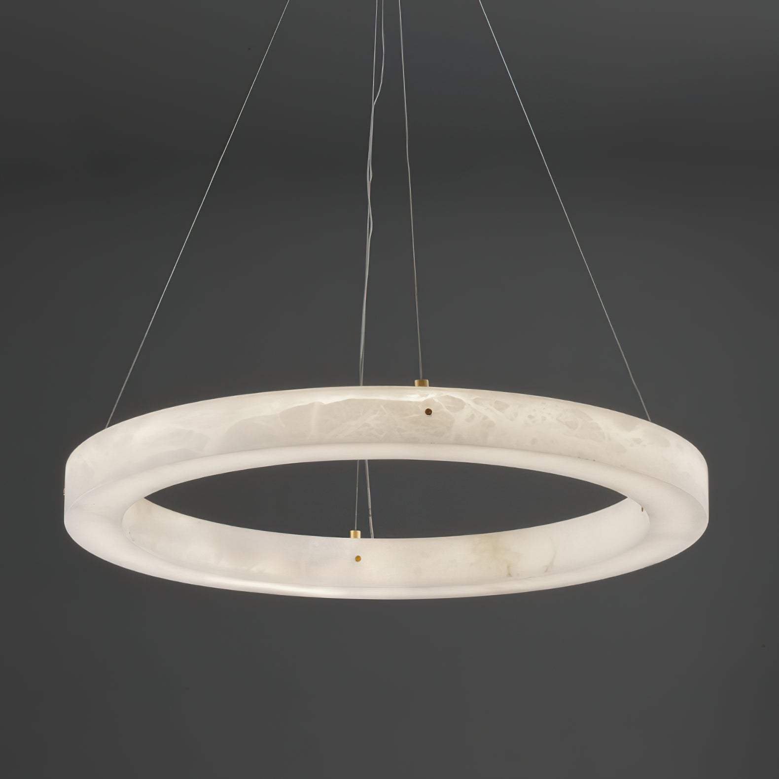 Alabaster Ring Chandeliers