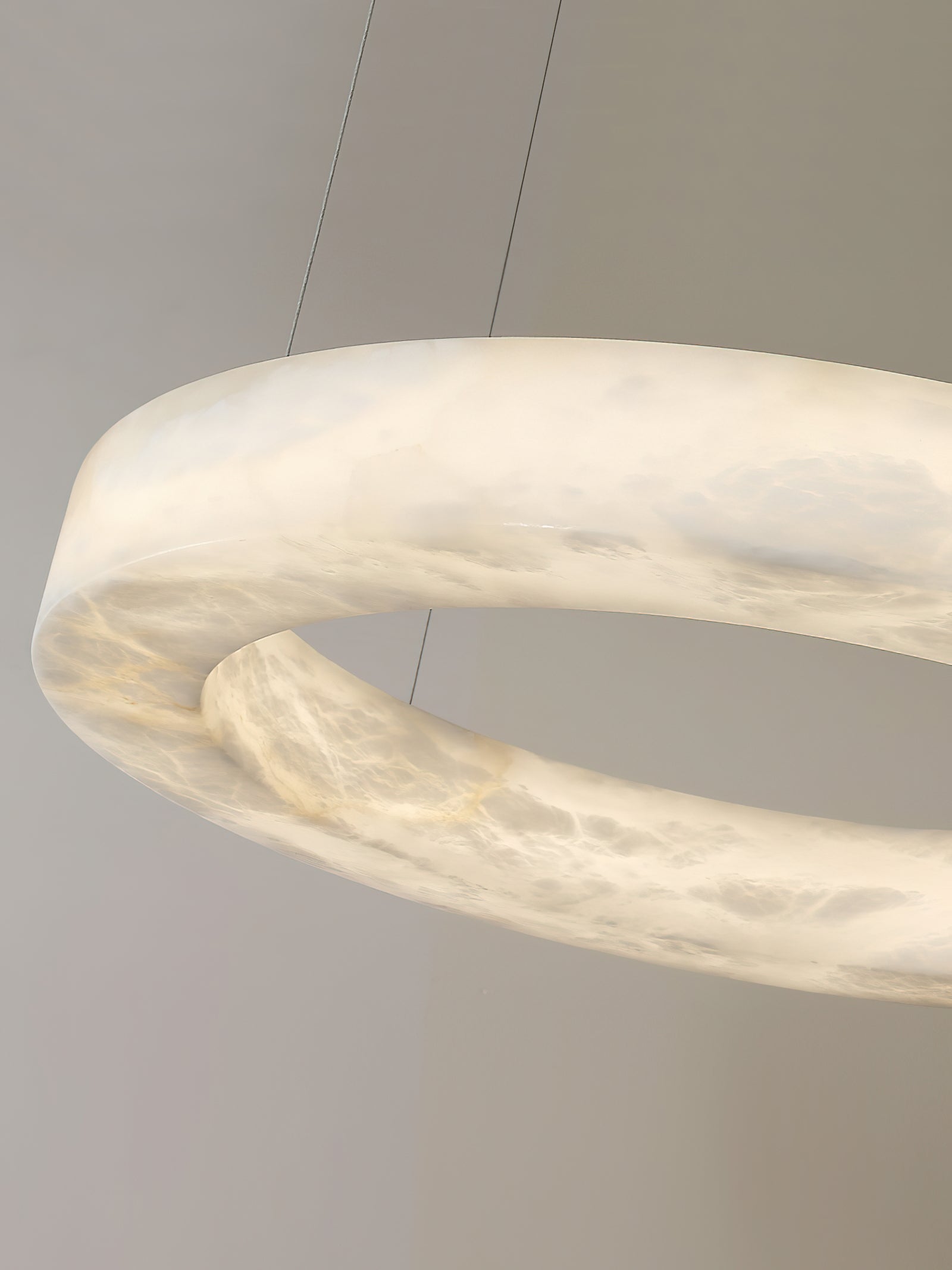 Alabaster Ring Chandeliers