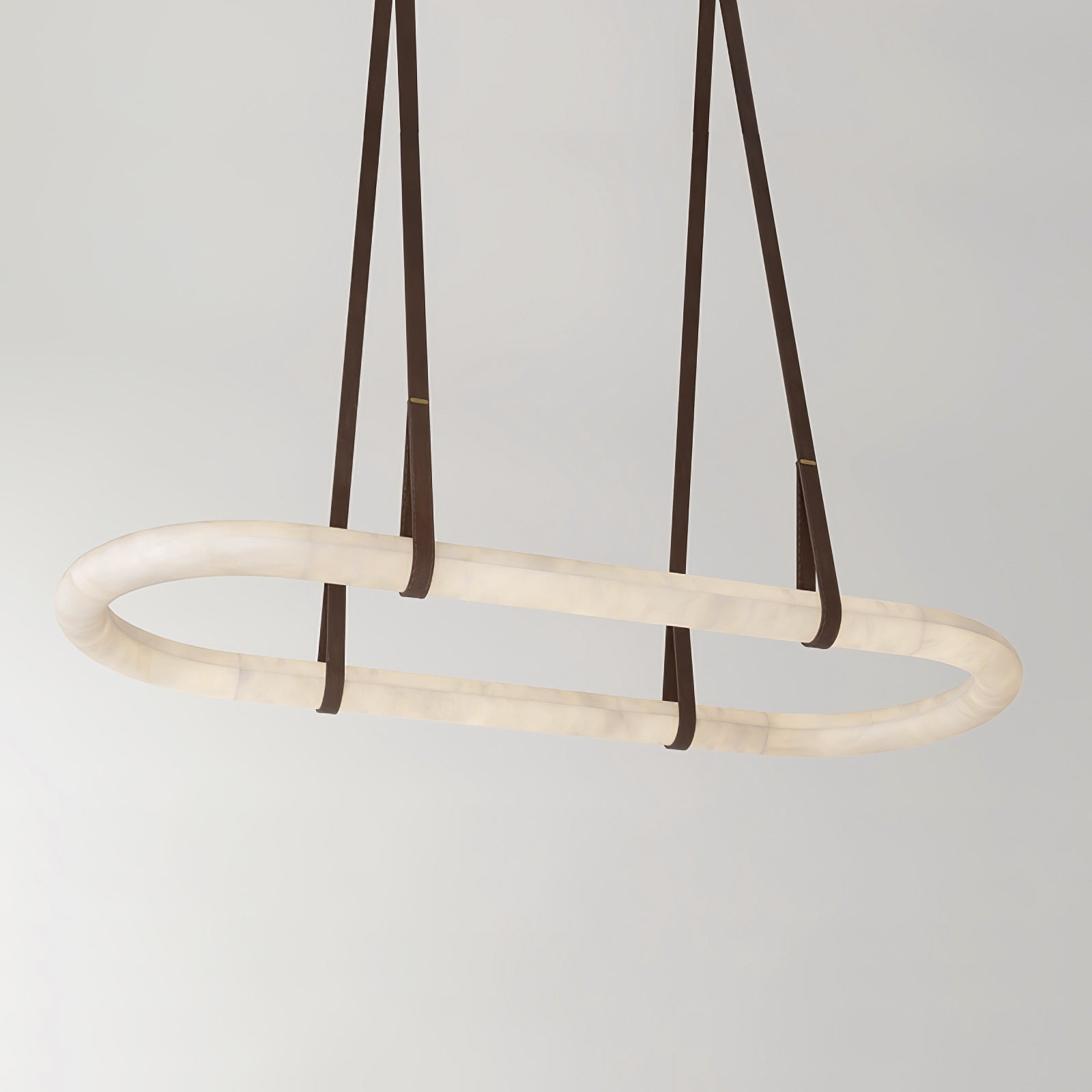 Alabaster Oval Suspension