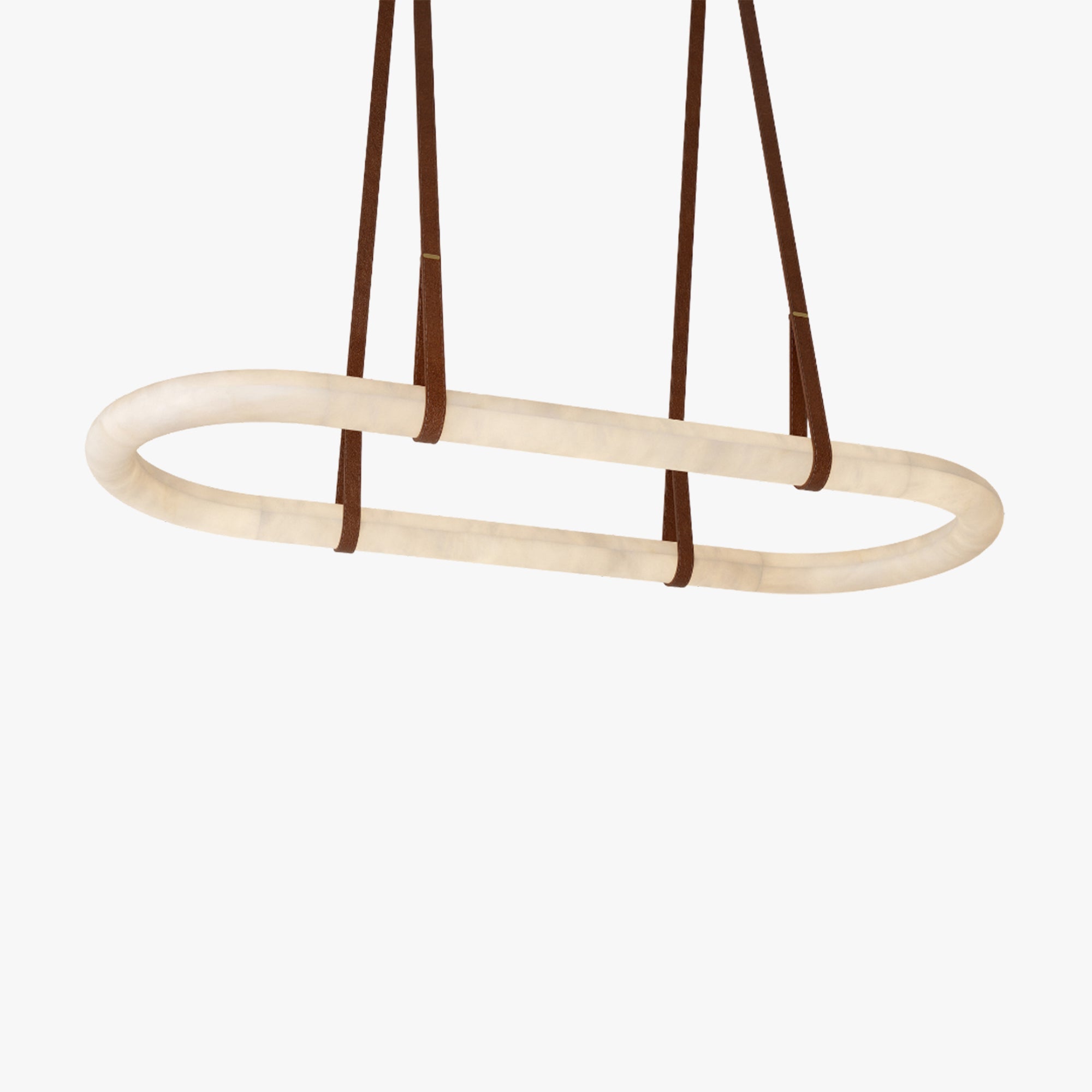 Alabaster Oval Suspension