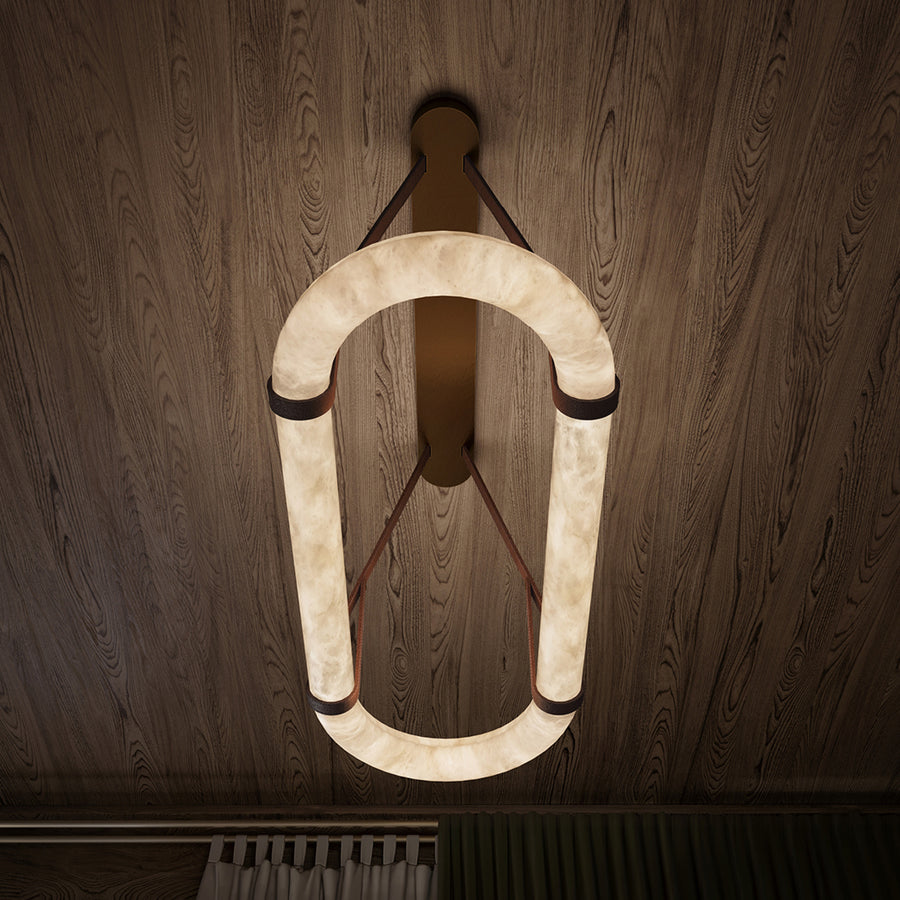 Alabaster Oval Suspension – detail 4