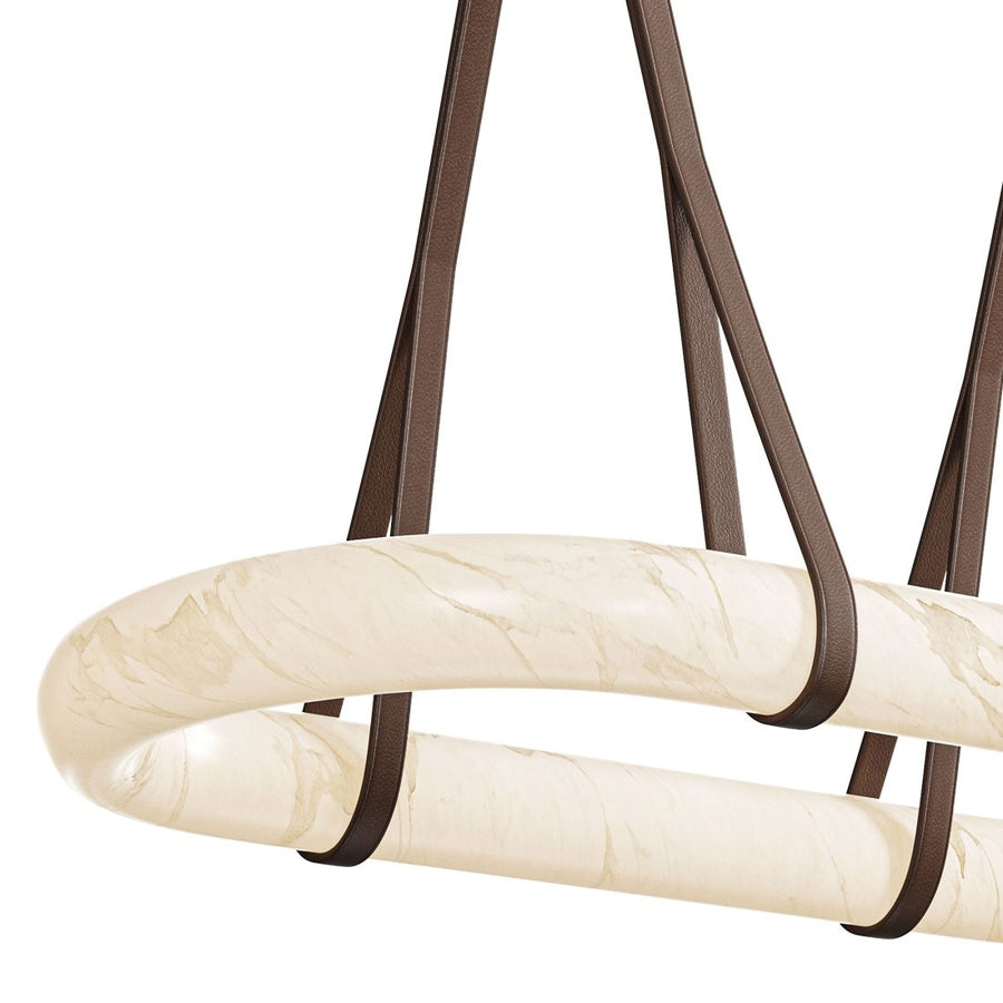 Alabaster Oval Suspension – detail 5