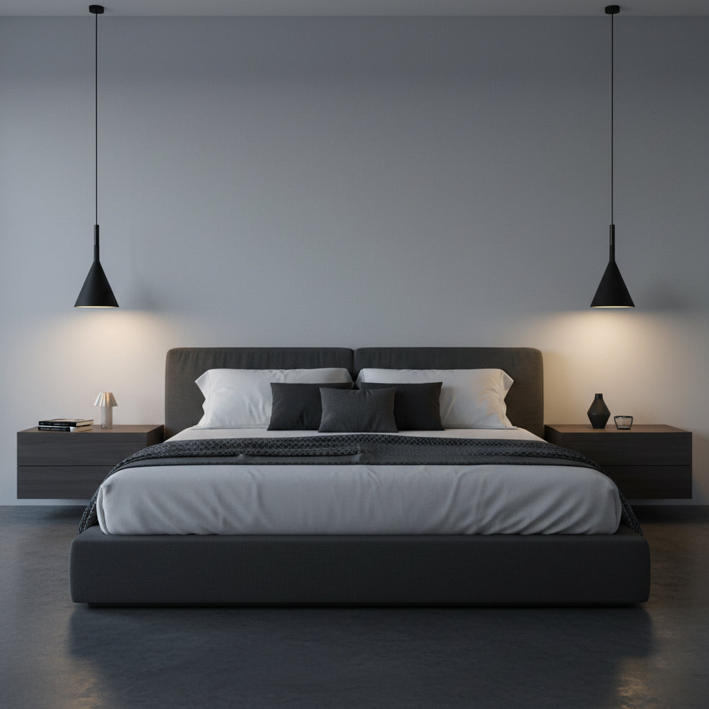 Lampe à suspension en résine Aplomb