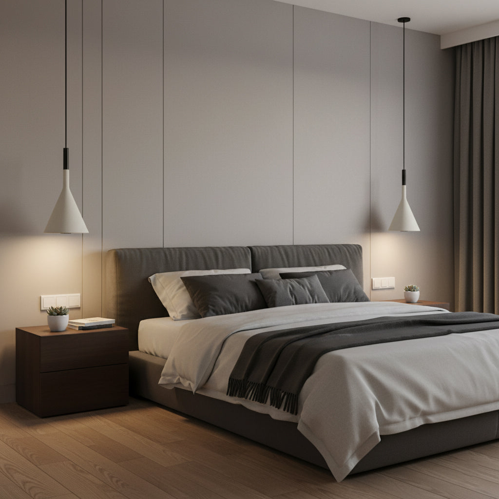 Lampe à suspension en résine Aplomb