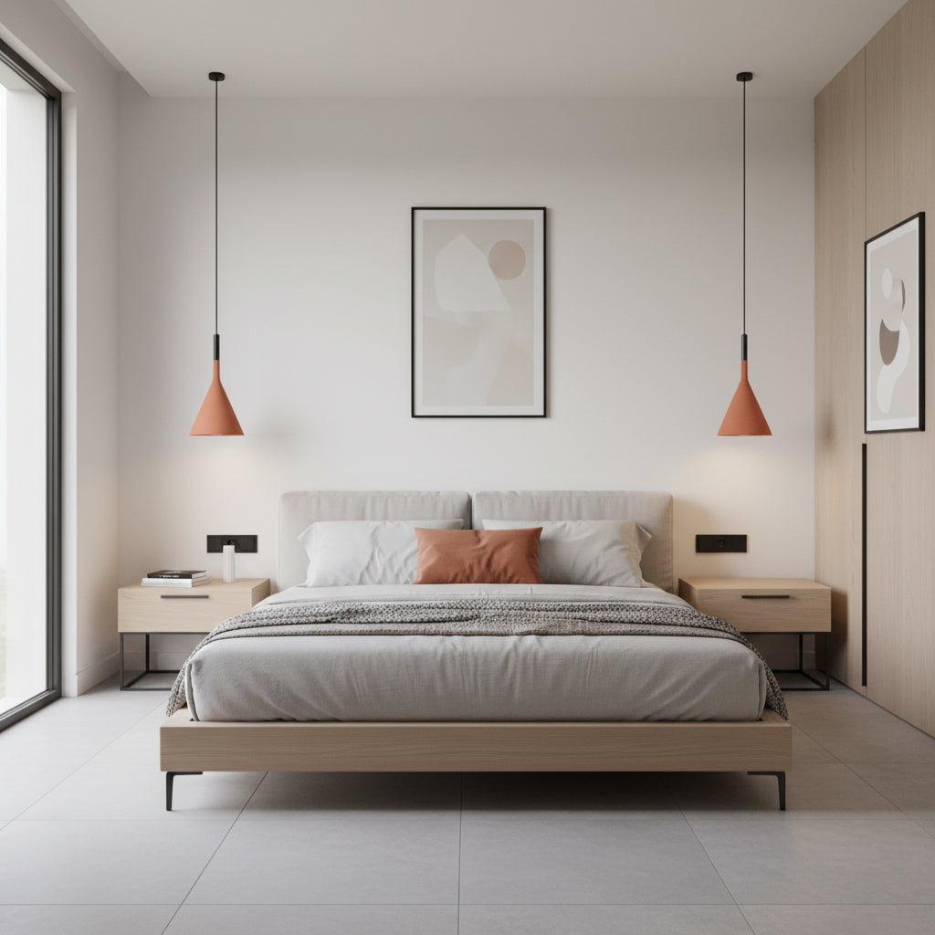 Lampe à suspension en résine Aplomb