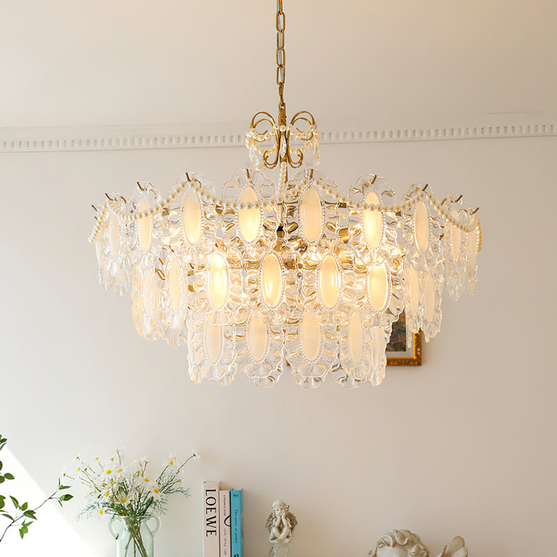 Aura Wave Pearl Chandelier
