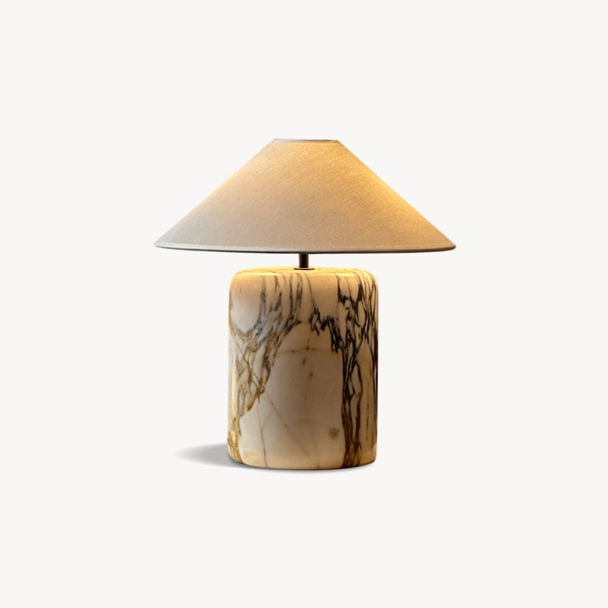 Block Marble Table Lamp