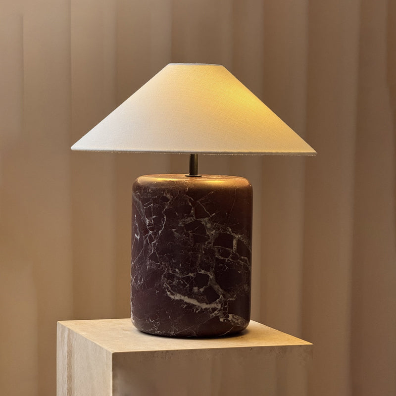 Block Marble Table Lamp