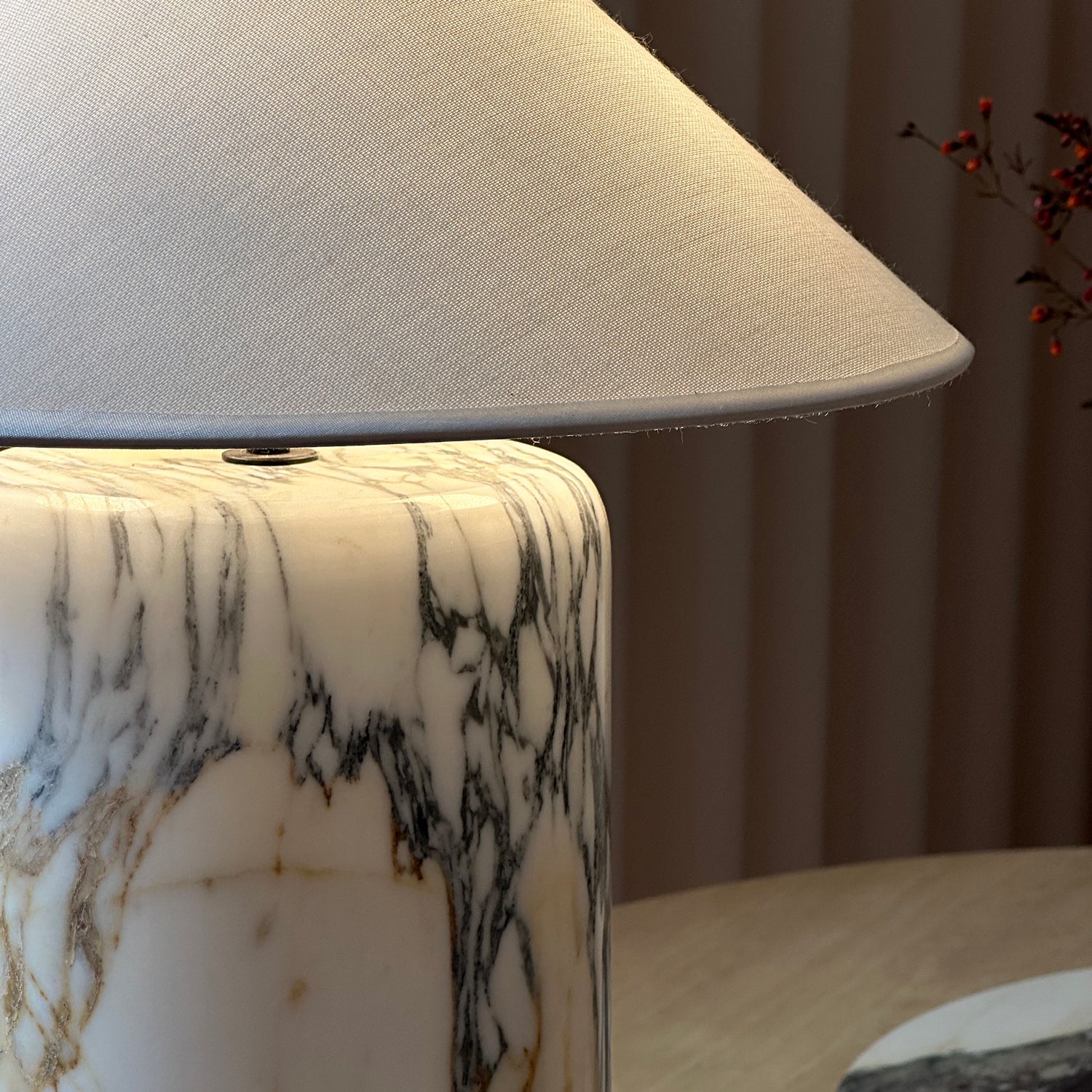 Block Marble Table Lamp