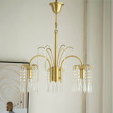 Crystal Chandelier, Brass, 3–8 Heads