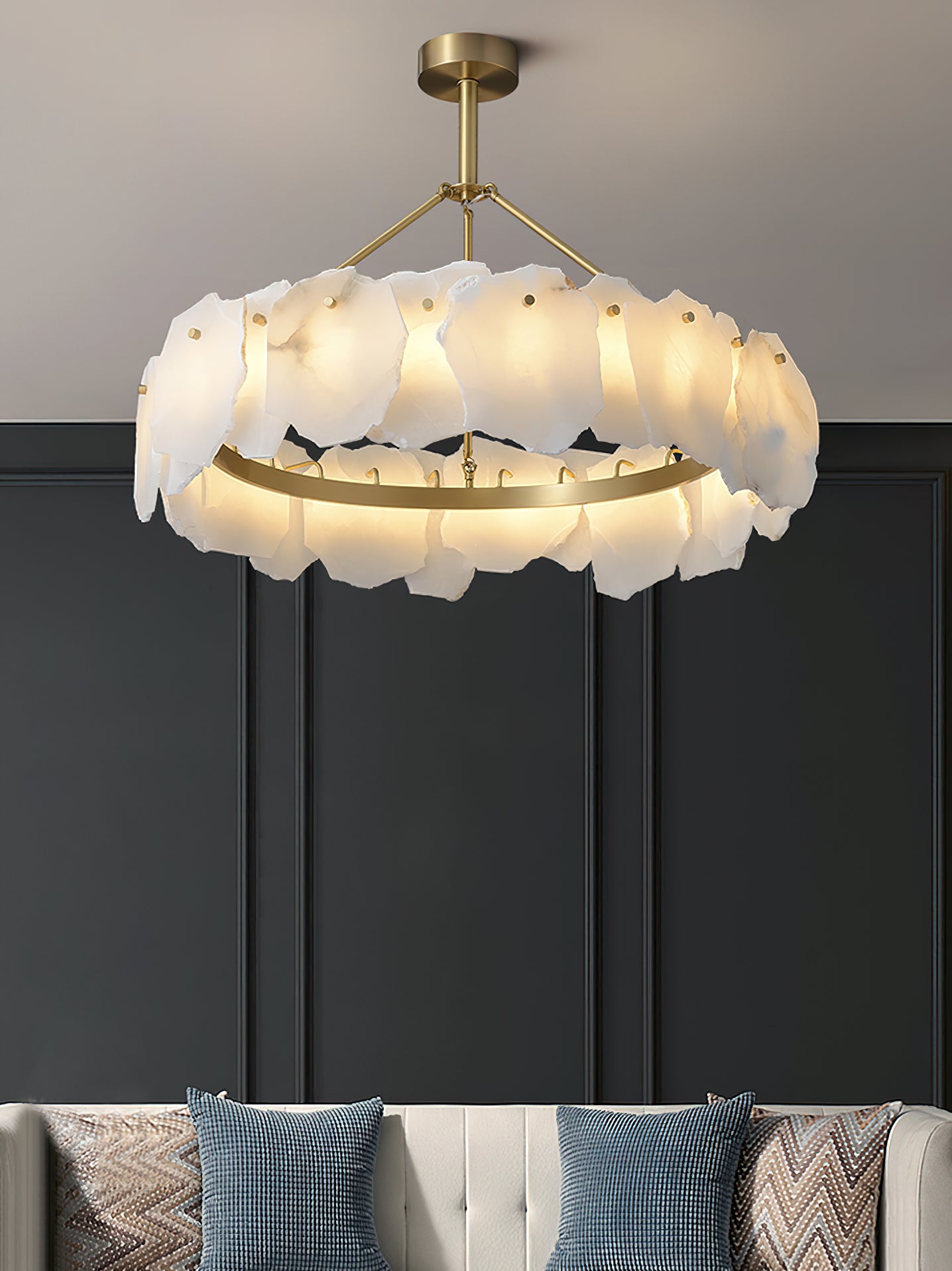 Burton Alabaster Chandelier