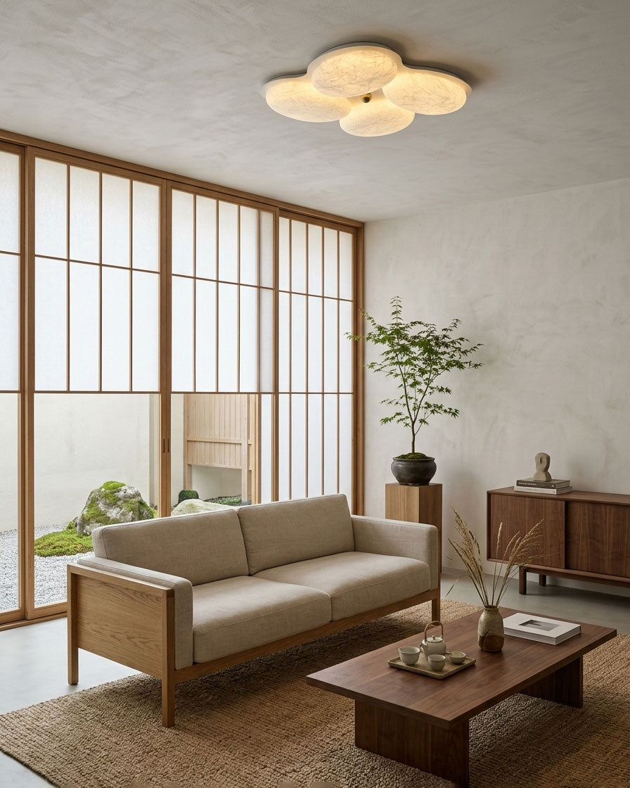 Calista Silk Flush Mount Ceiling Light