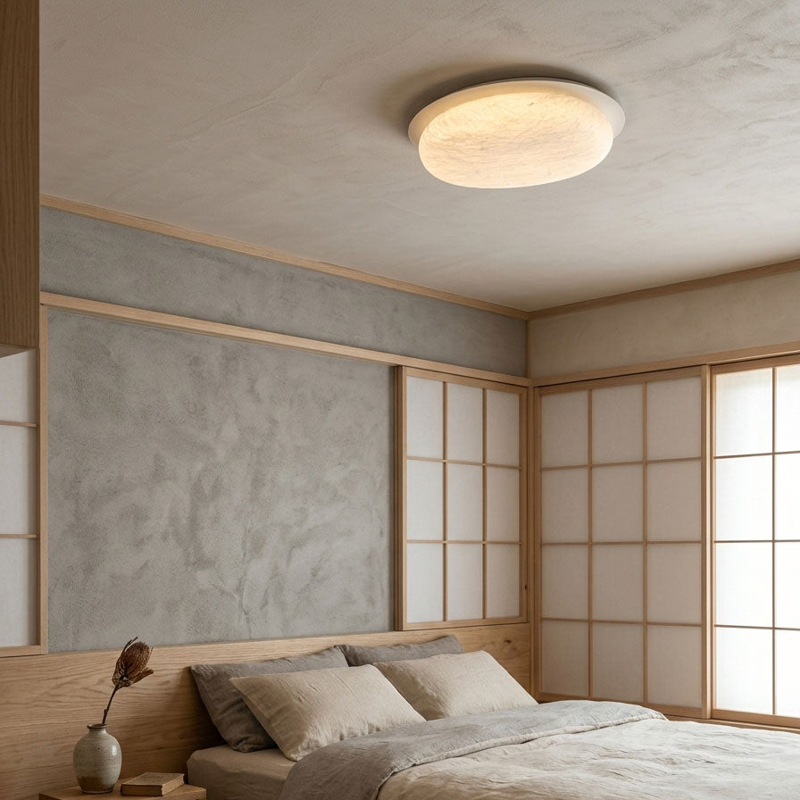 Calista Silk Flush Mount Ceiling Light
