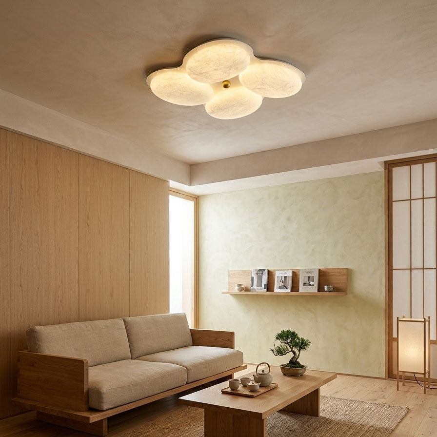 Calista Silk Flush Mount Ceiling Light