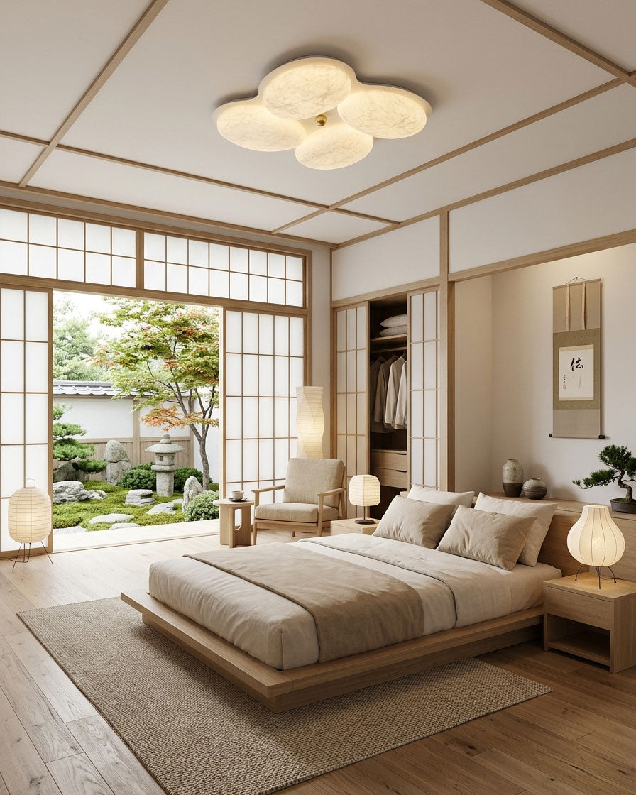 Calista Silk Flush Mount Ceiling Light
