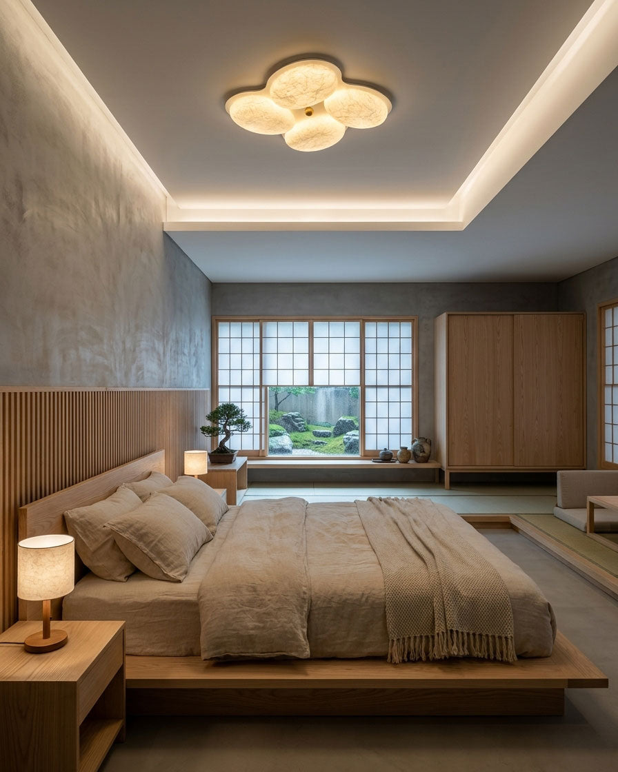 Calista Silk Flush Mount Ceiling Light