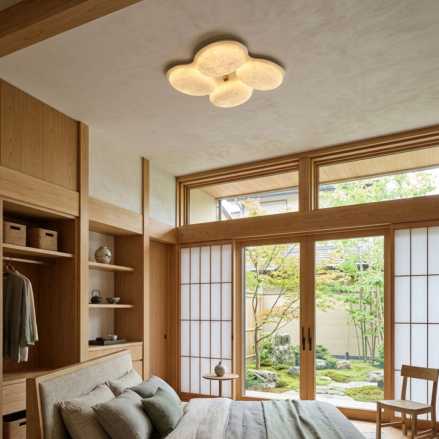 Calista Silk Flush Mount Ceiling Light