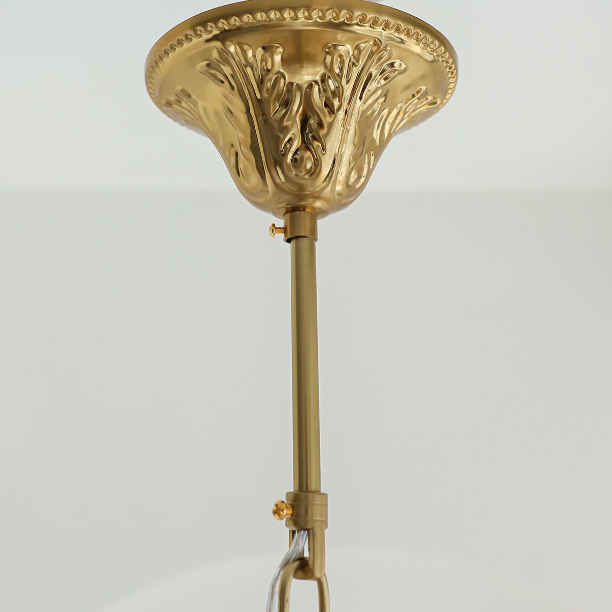 Carved Feather Chandelier