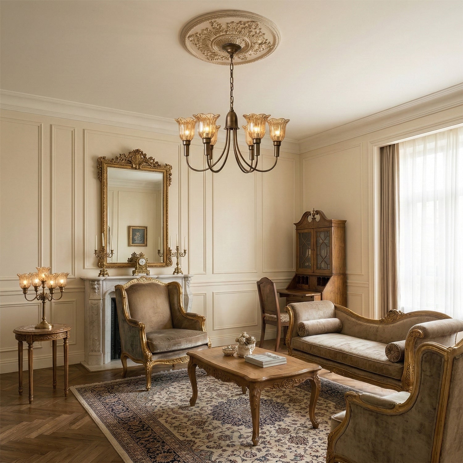 Columbia Brass Chandelier