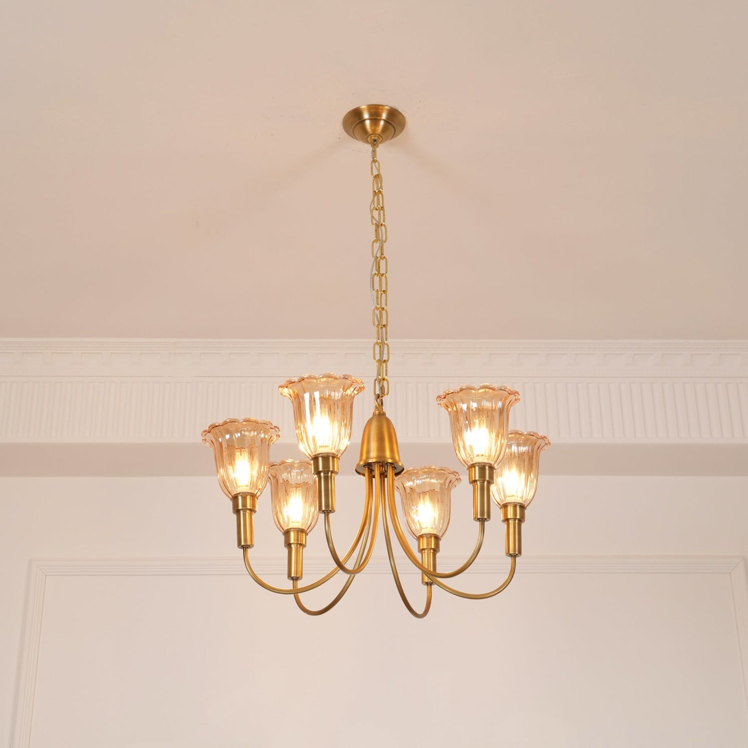 Columbia Brass Chandelier