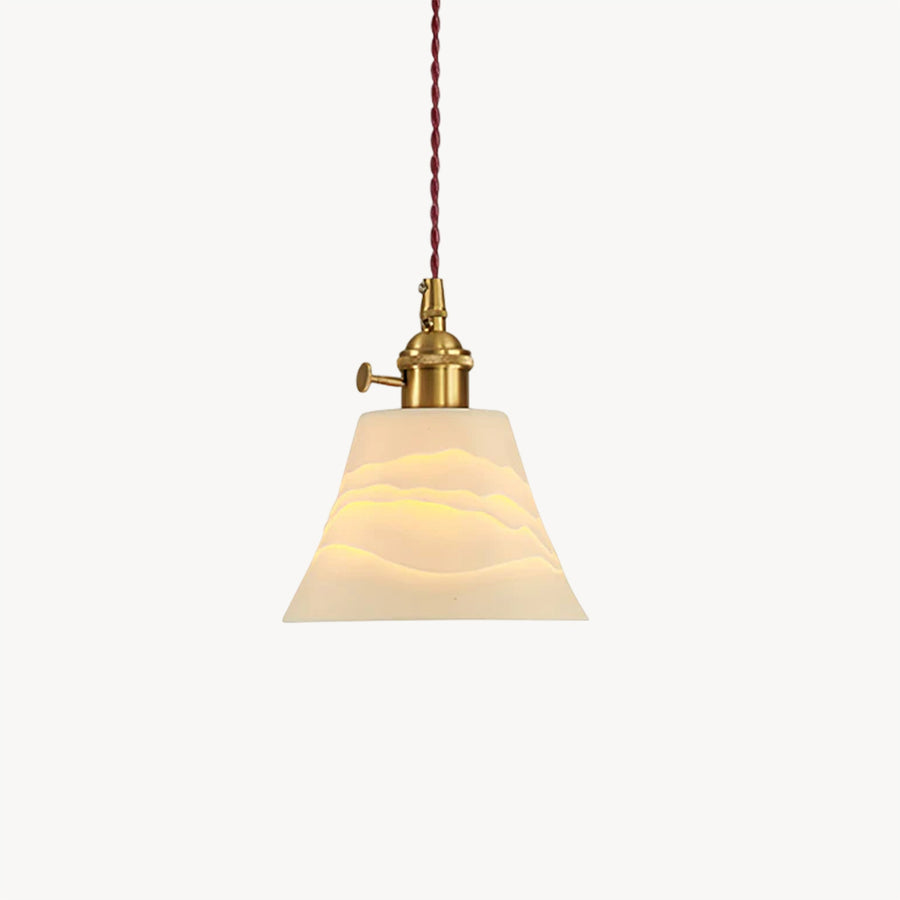 Conical Ceramic Pendant Light