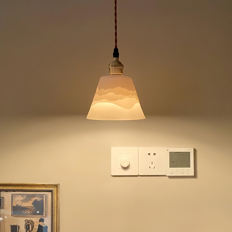 Conical Ceramic Pendant Light – detail 3