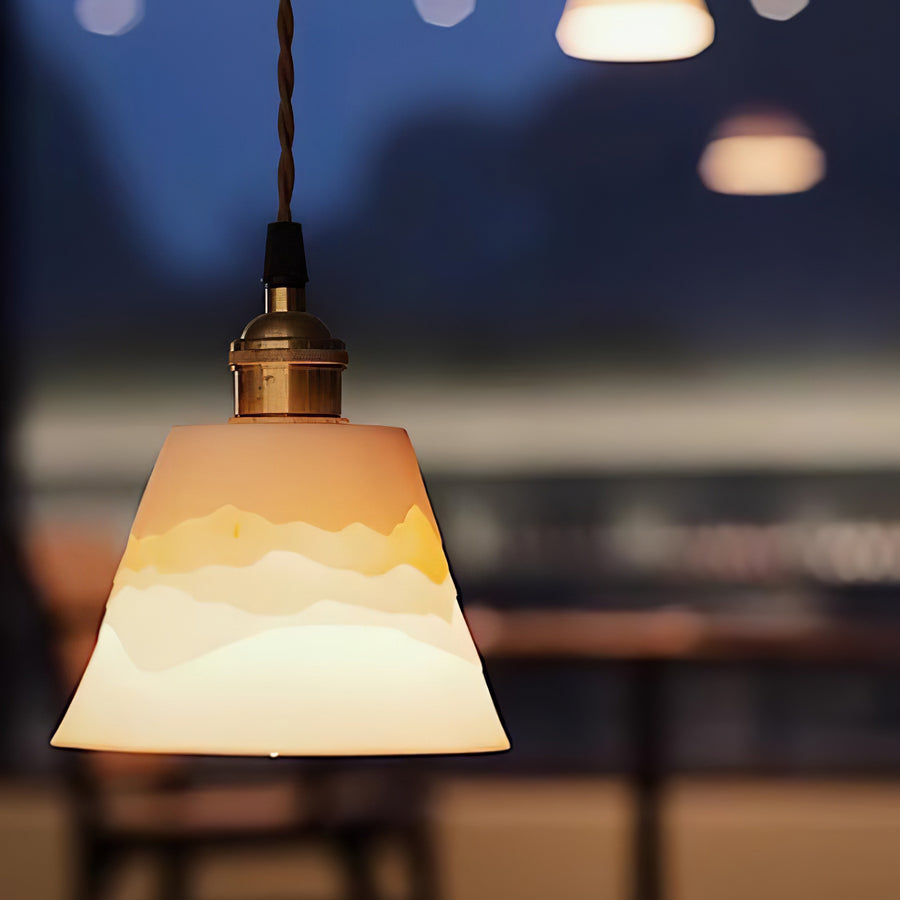 Conical Ceramic Pendant Light – detail 5