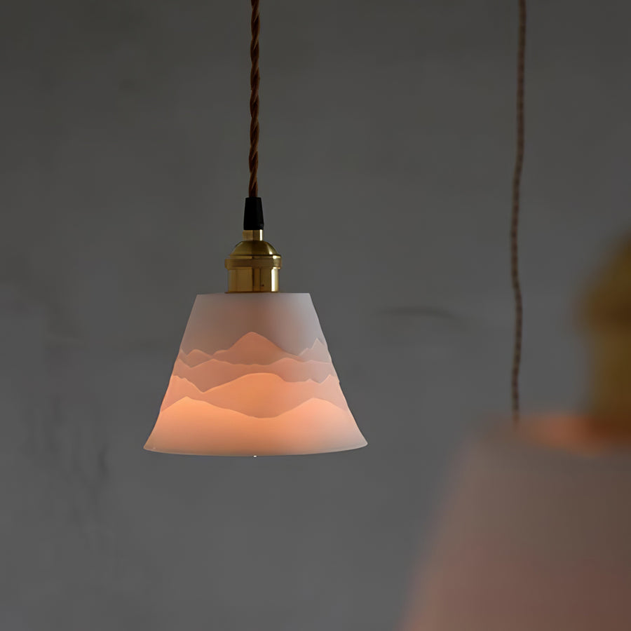 Conical Ceramic Pendant Light – detail 4