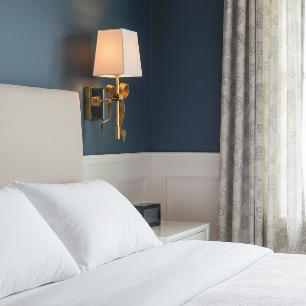 Ellery Gros-Grain Bow Sconce