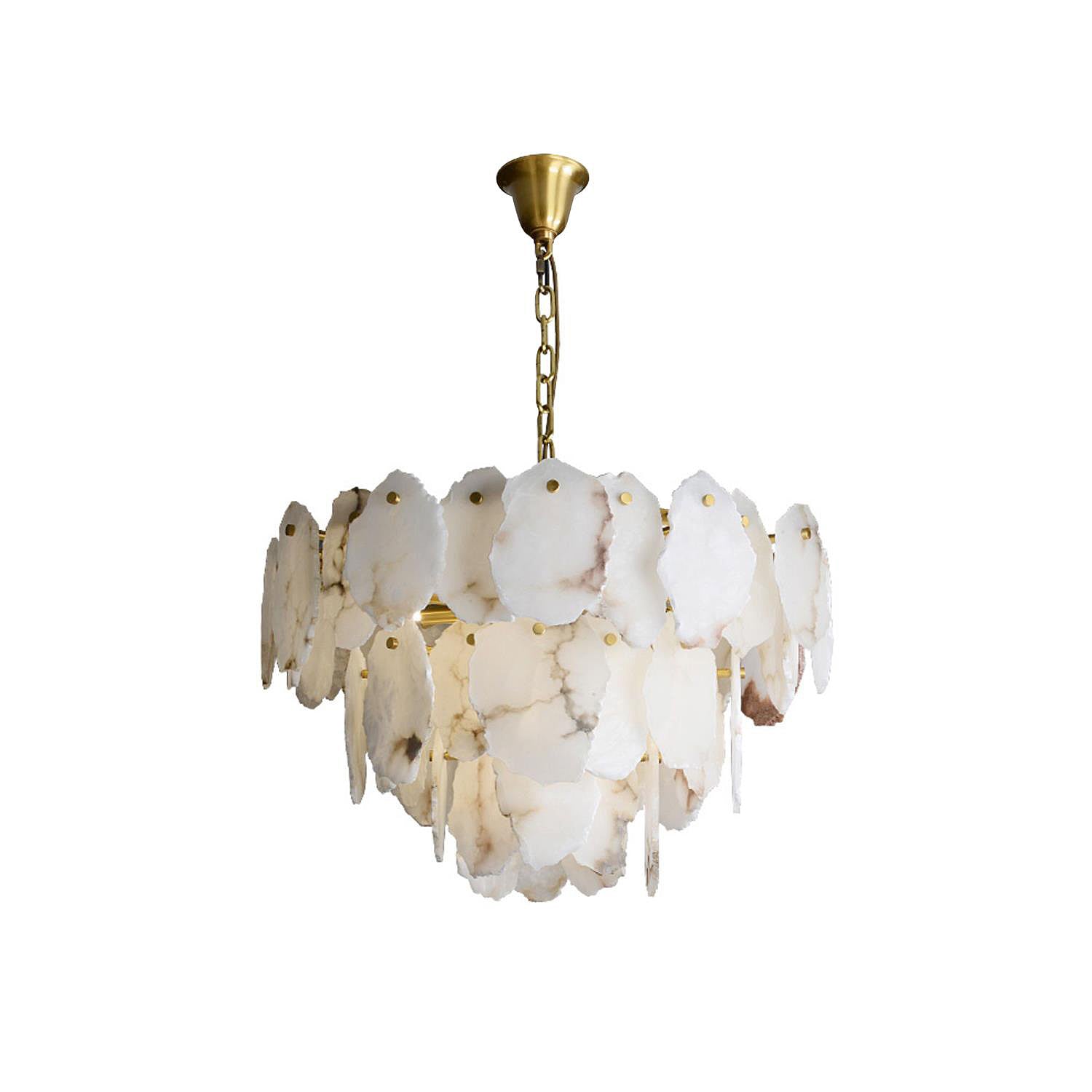 Crescent Alabaster Chandeliers