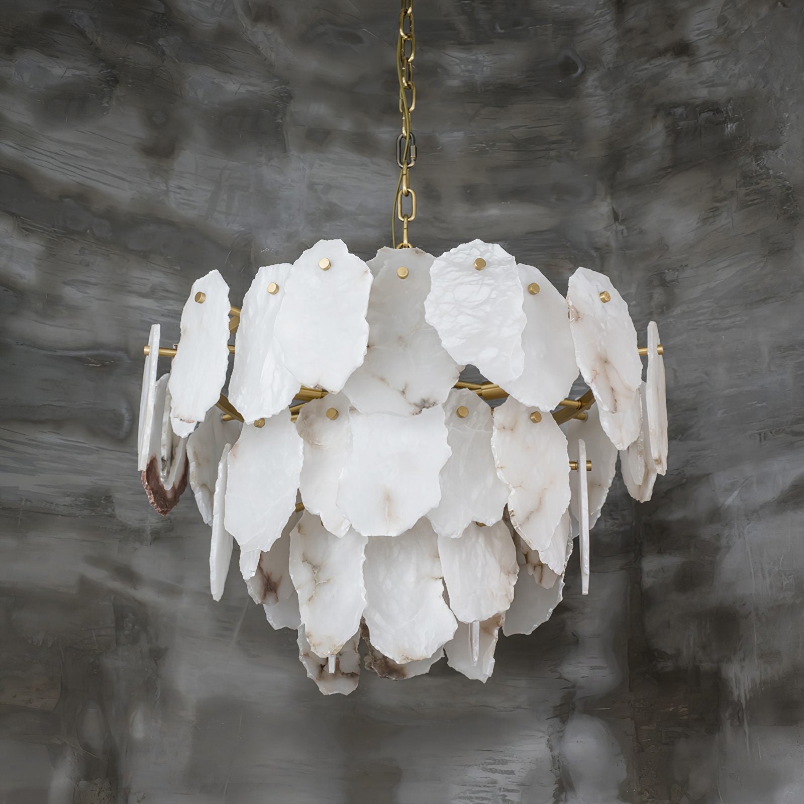 Crescent Alabaster Chandeliers