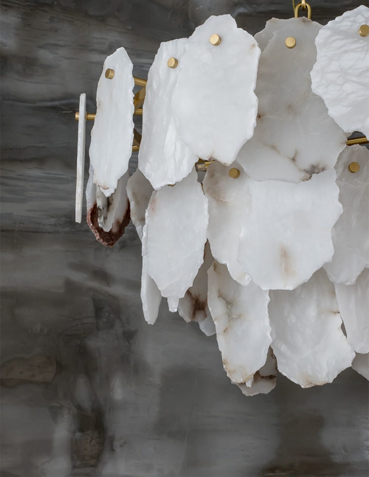 Crescent Alabaster Chandeliers