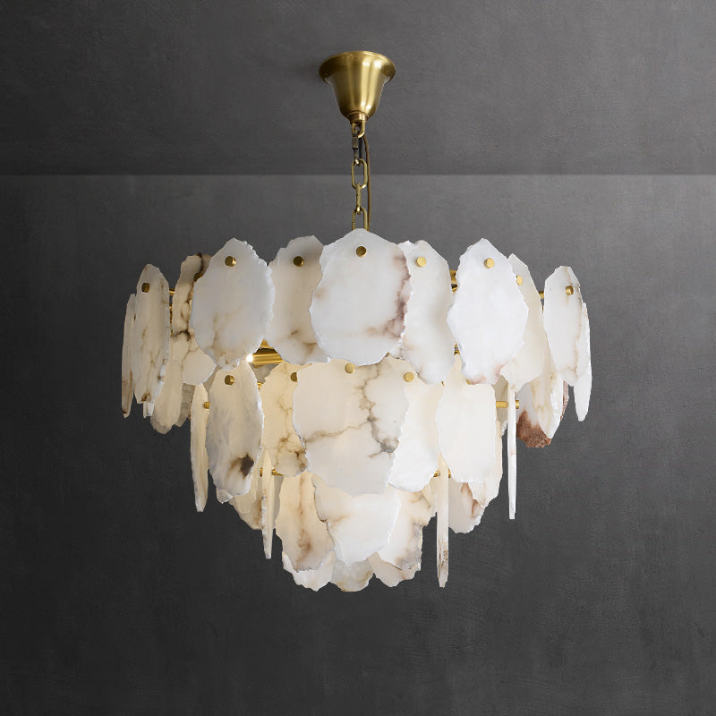 Crescent Alabaster Chandeliers