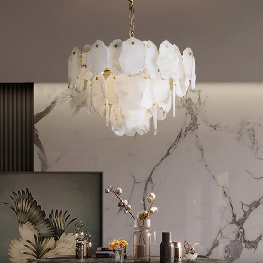 Crescent Alabaster Chandeliers – detail 4