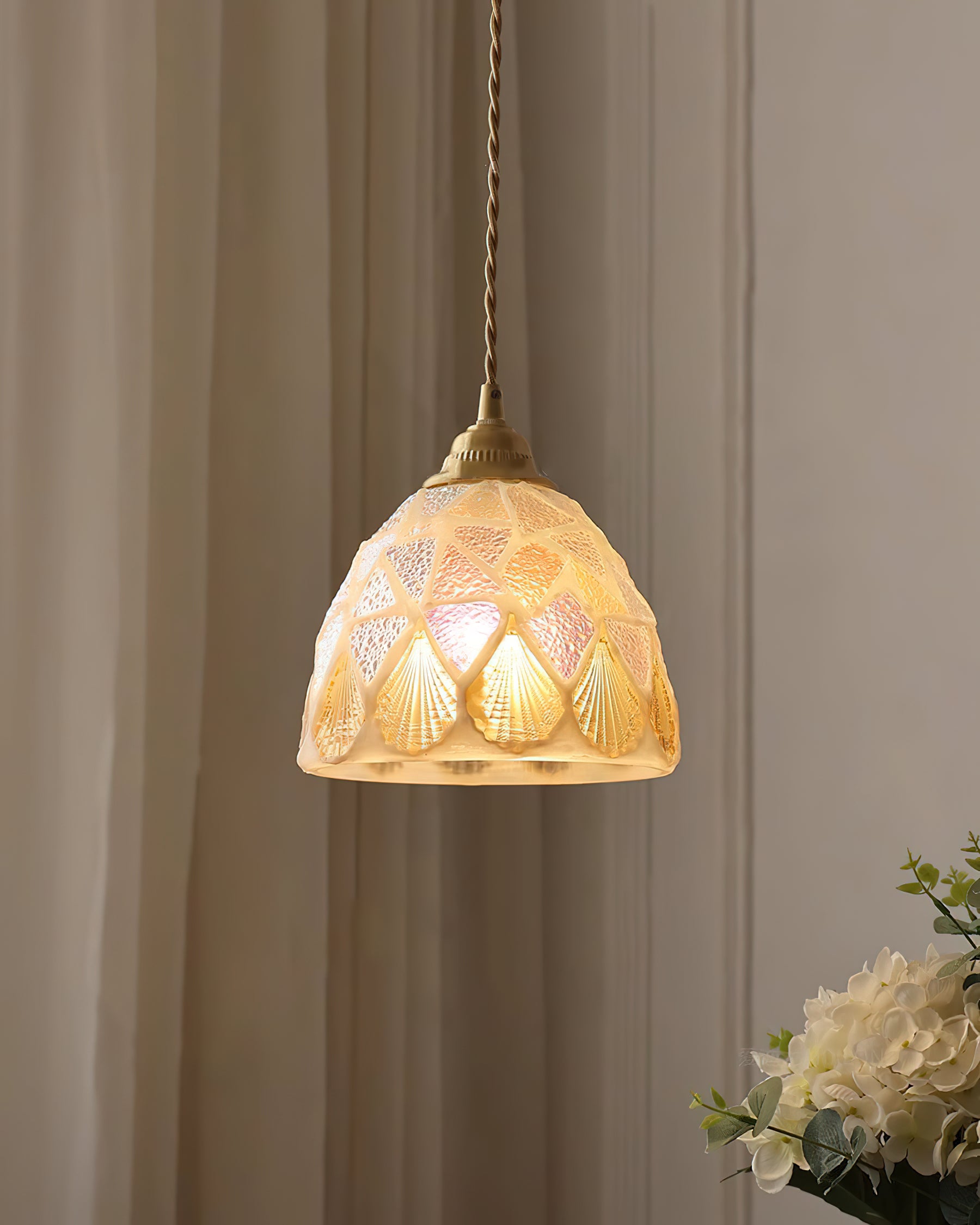 Crown Tiffany  Pendant Lamp