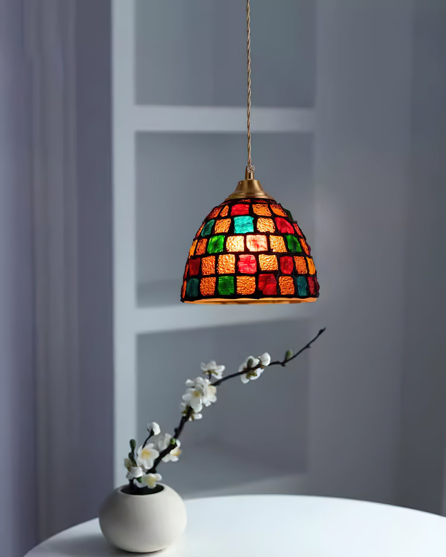 Crown Tiffany  Pendant Lamp