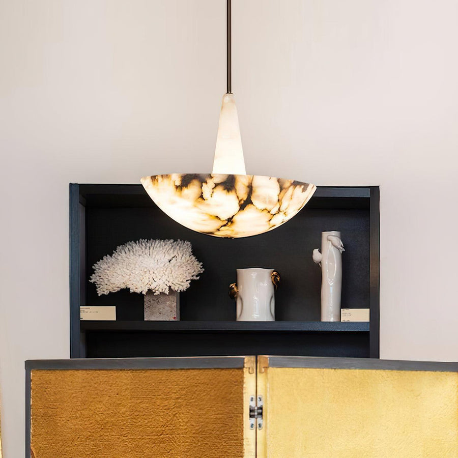 Dome Alabaster Pendant Light – detail 2