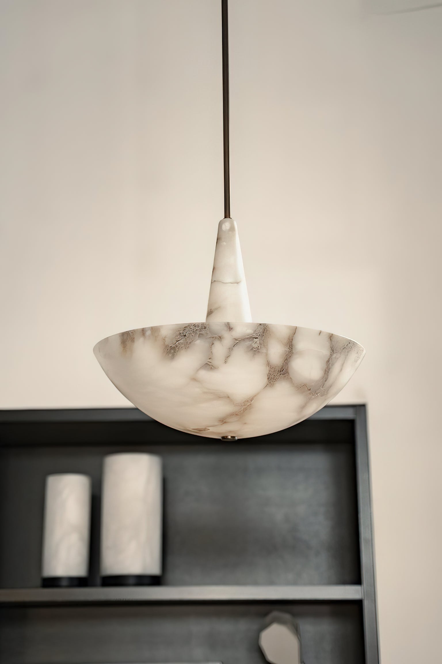 Dome Alabaster Pendant Light