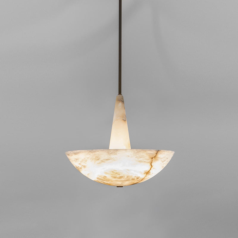 Dome Alabaster Pendant Light