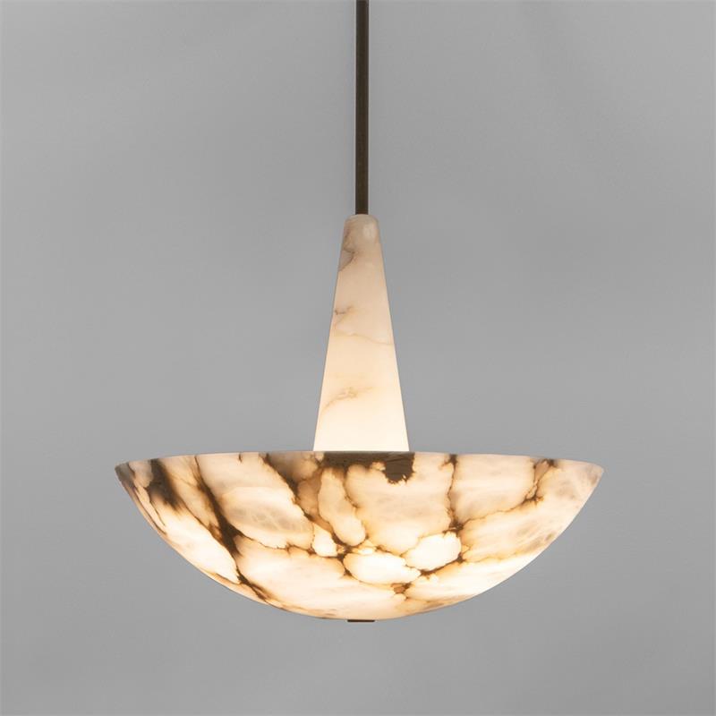 Dome Alabaster Pendant Light