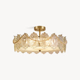 Lampadario cilindrico in cristallo