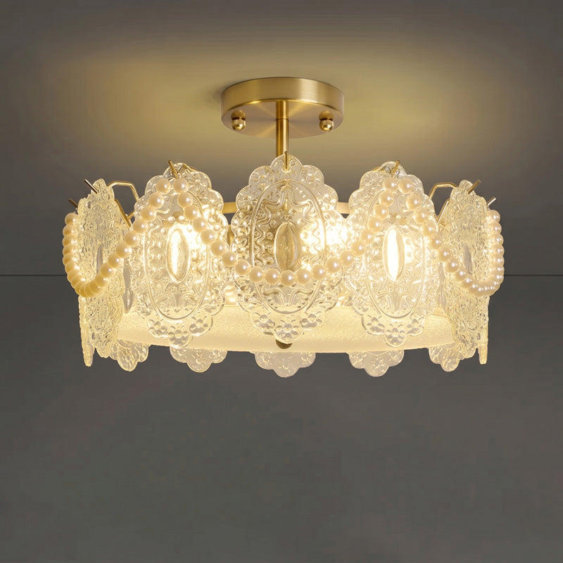 Drum Crystal Chandelier